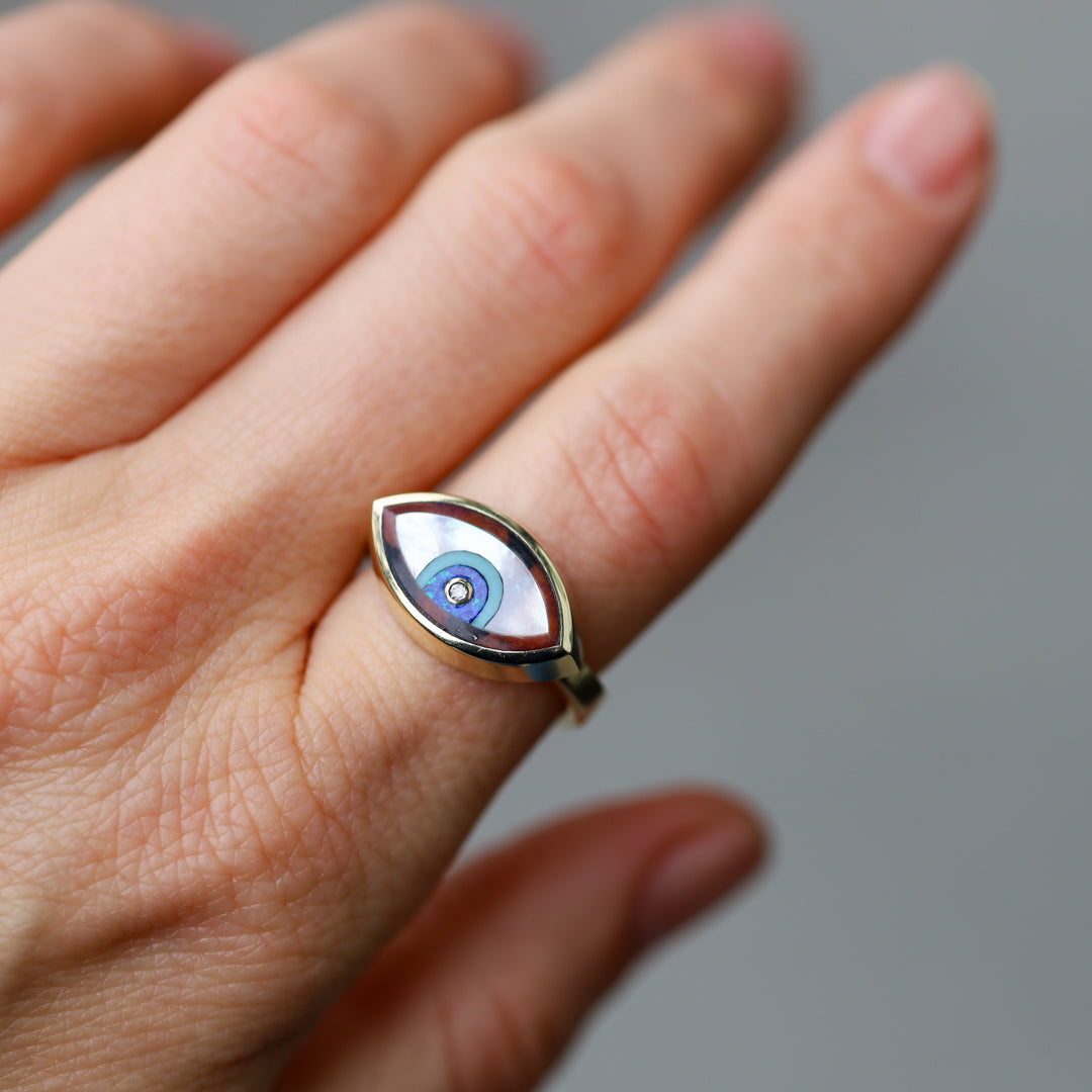 Inlay Eye Ring