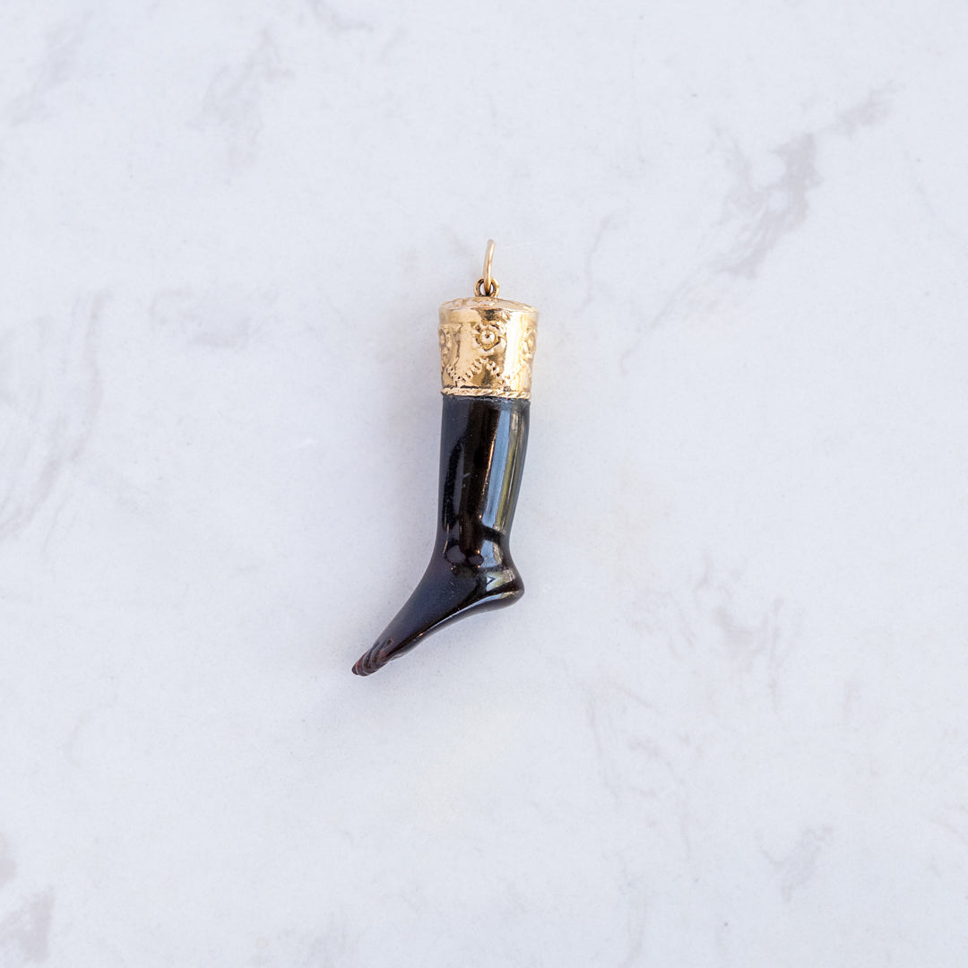 Victoria Tortoise Shell Foot Talisman Charm