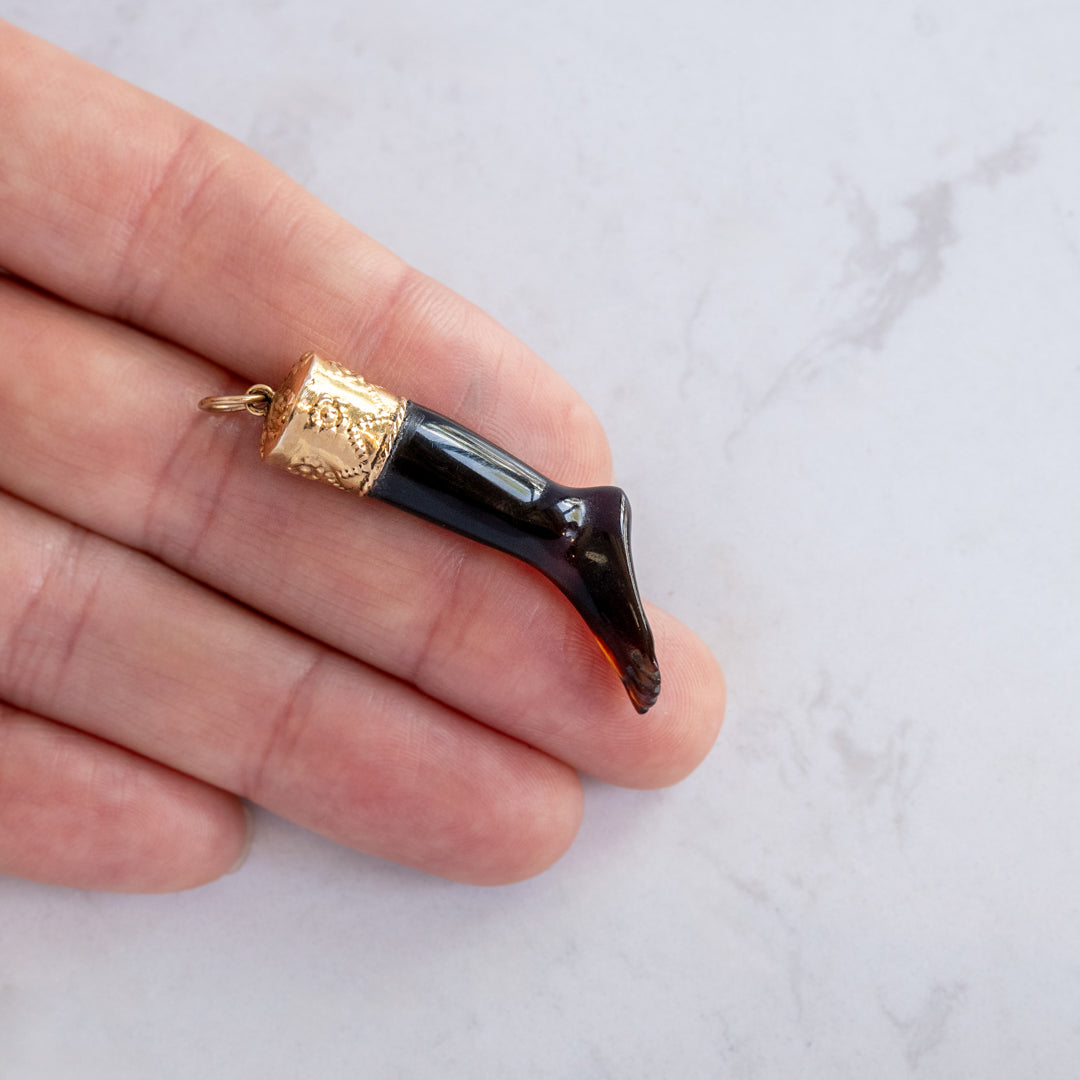 Victoria Tortoise Shell Foot Talisman Charm