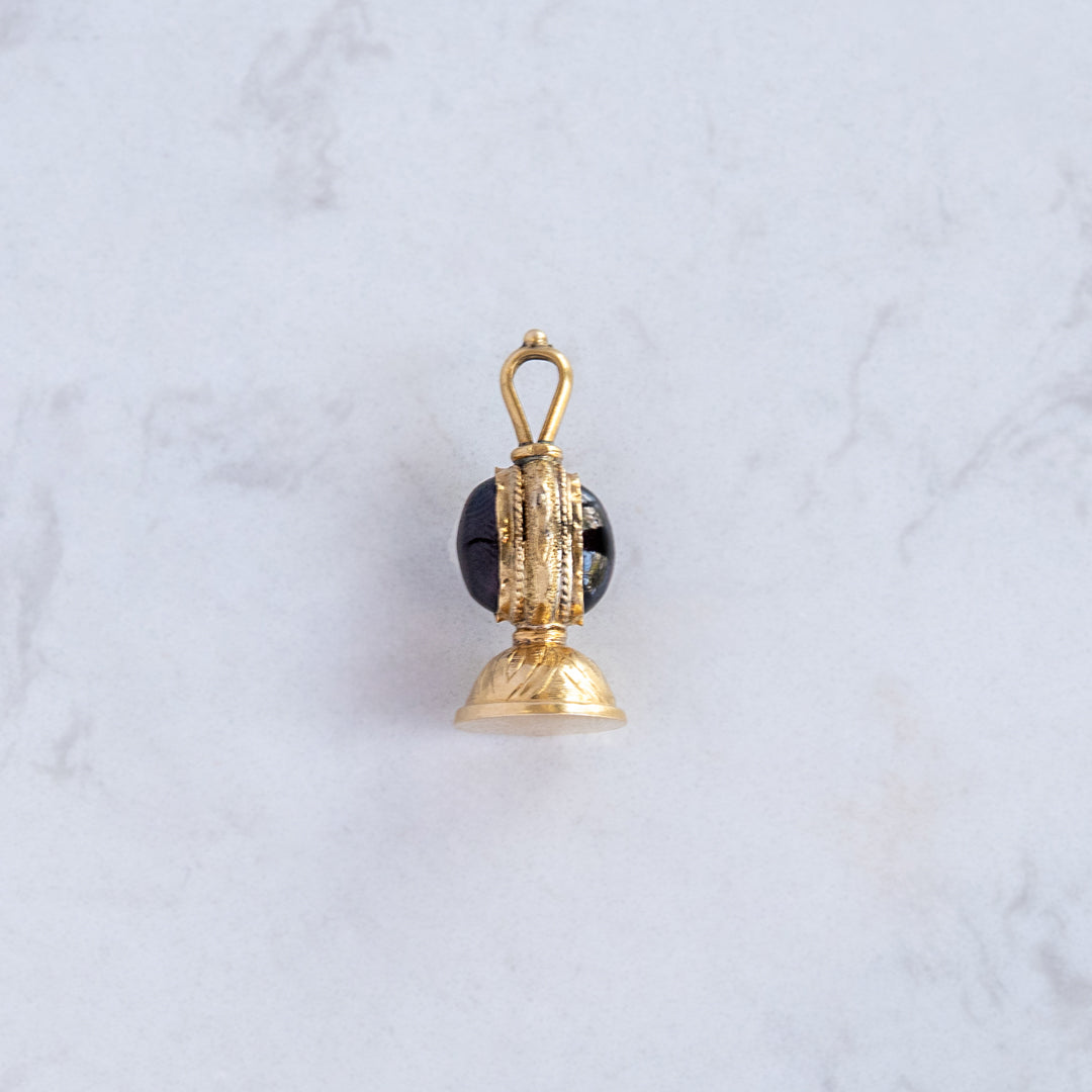 Antique Tourmaline Fob Charm