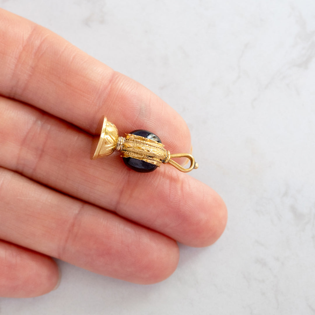 Antique Tourmaline Fob Charm
