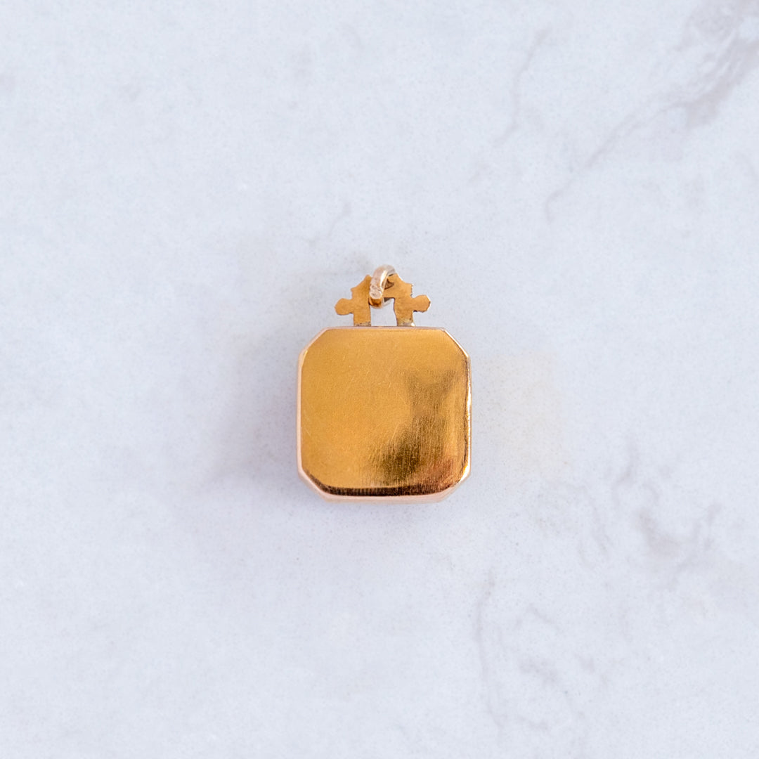 Antique French Pearl Flower Charm
