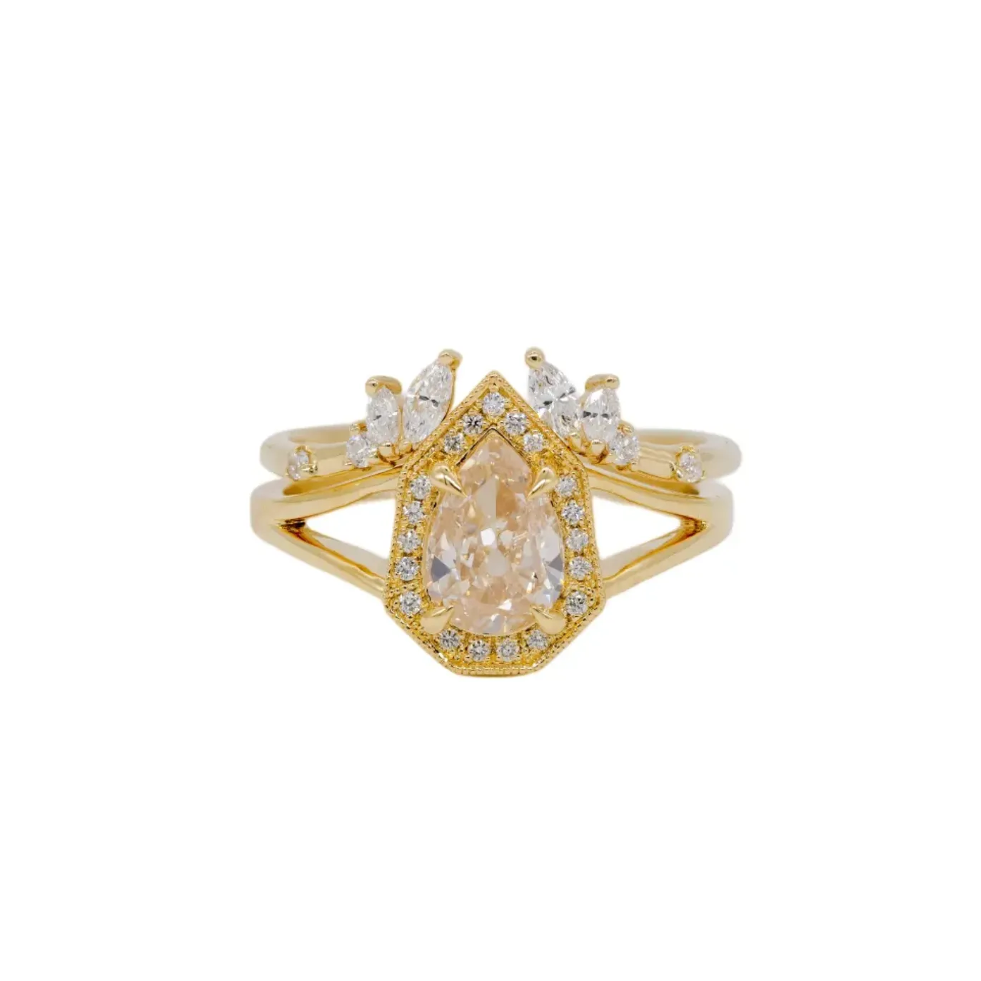 Petite Phoebe Ring - Light Champagne Diamond (1.13ct)