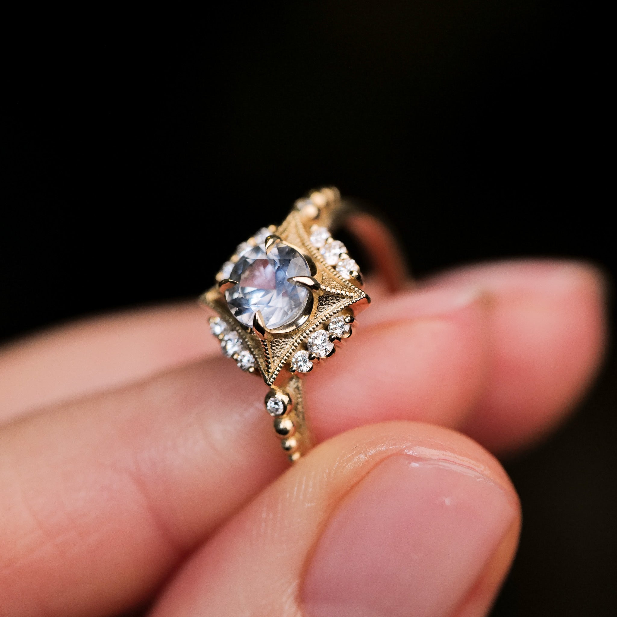 Sabine Nova Ring - Teal Sapphire