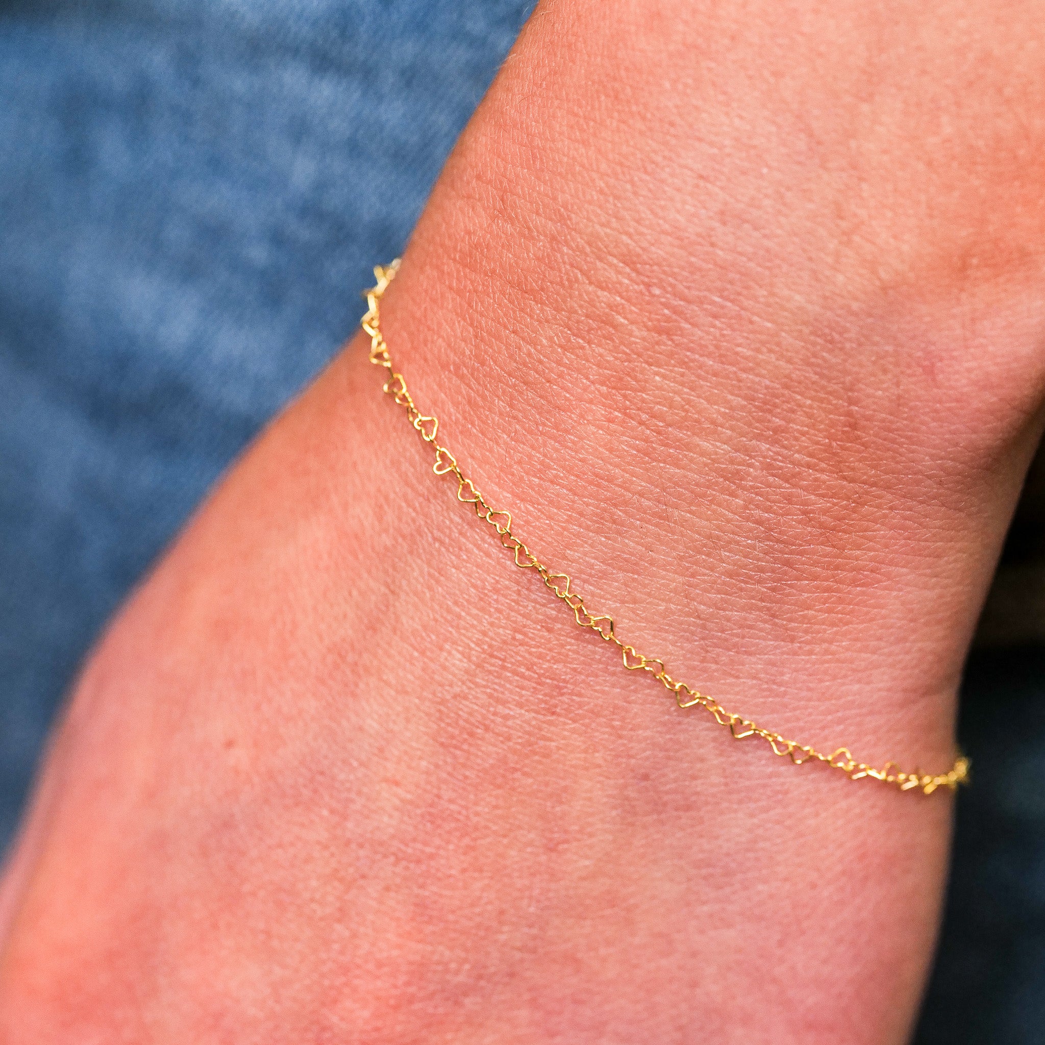 Petite Heart Chain Bracelet