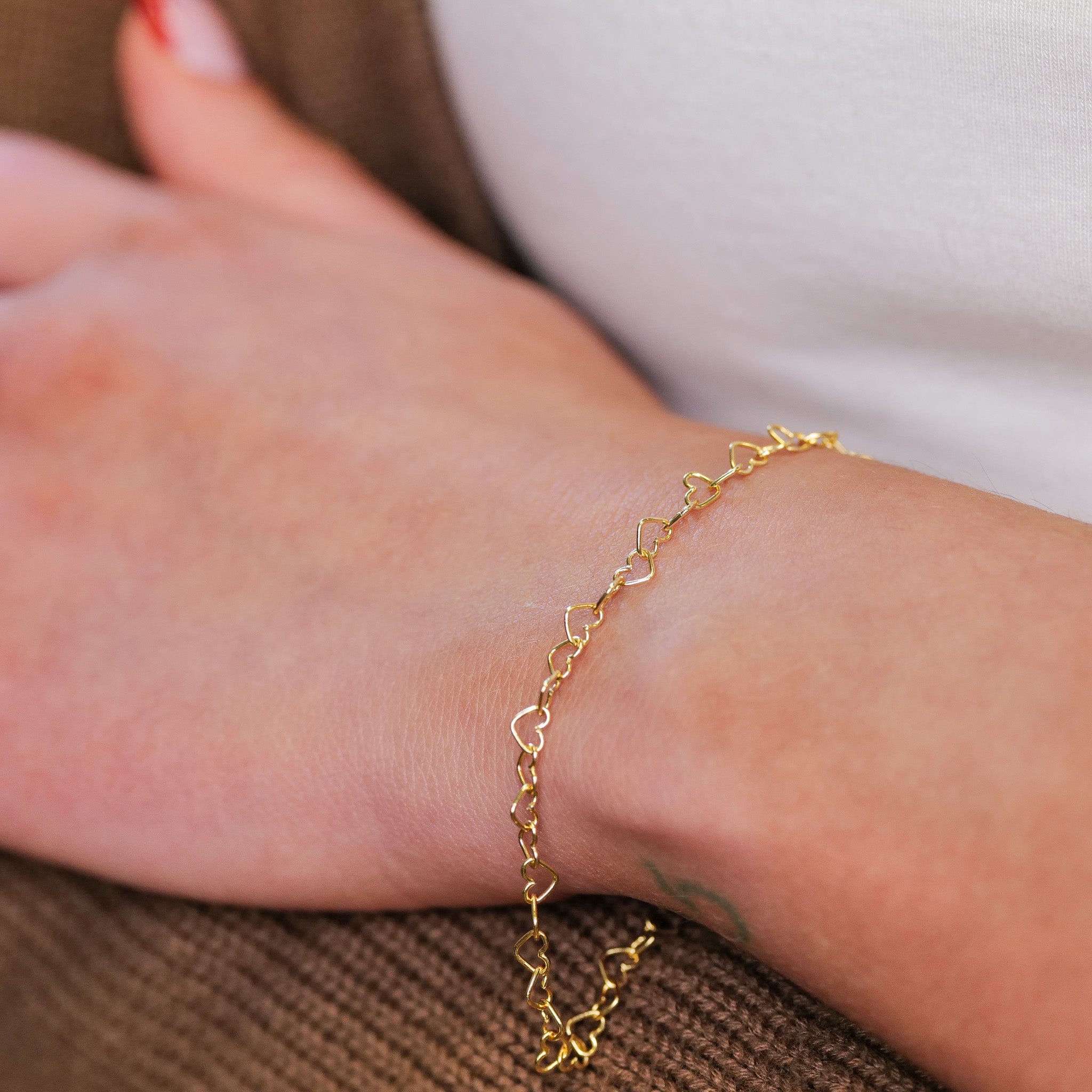 Grande Heart Chain Bracelet