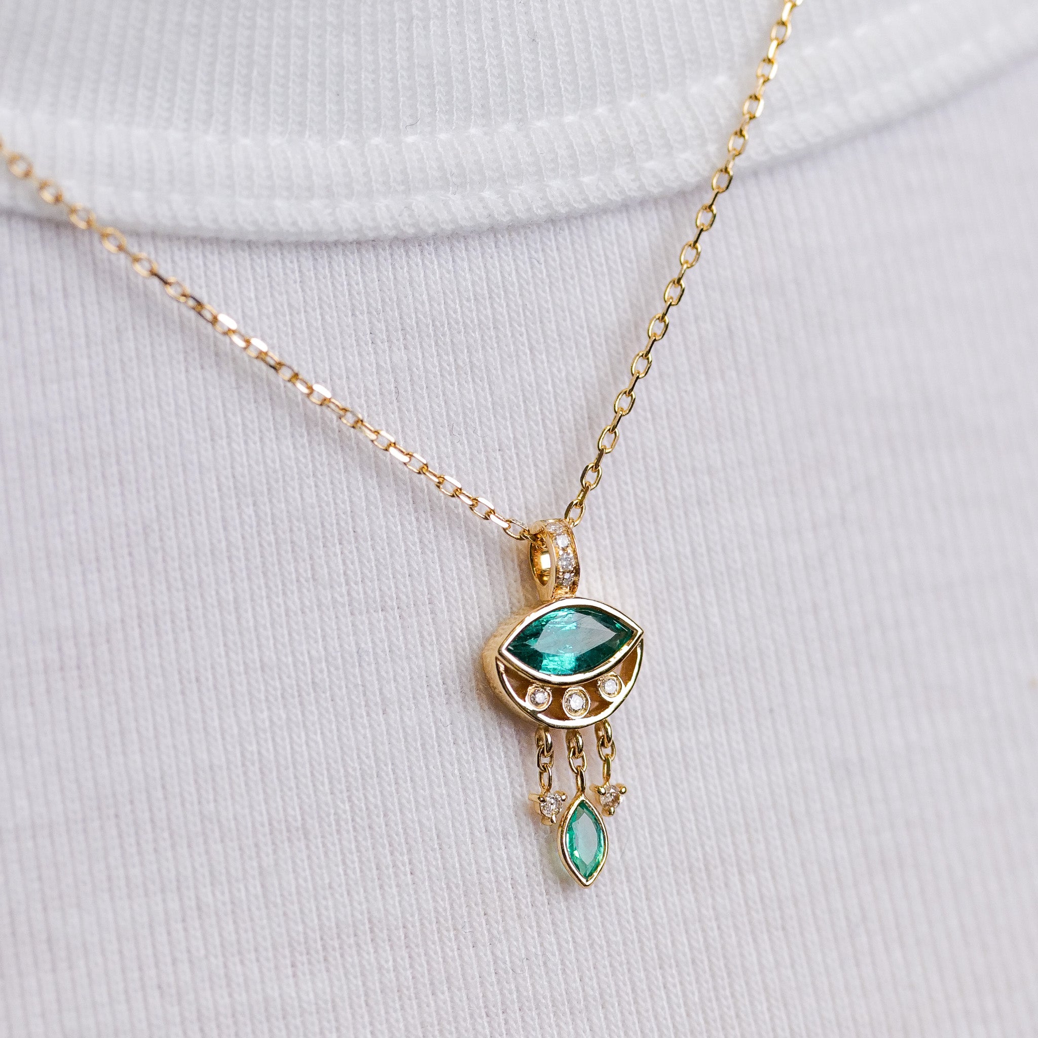 Petite Stone Eye Necklace