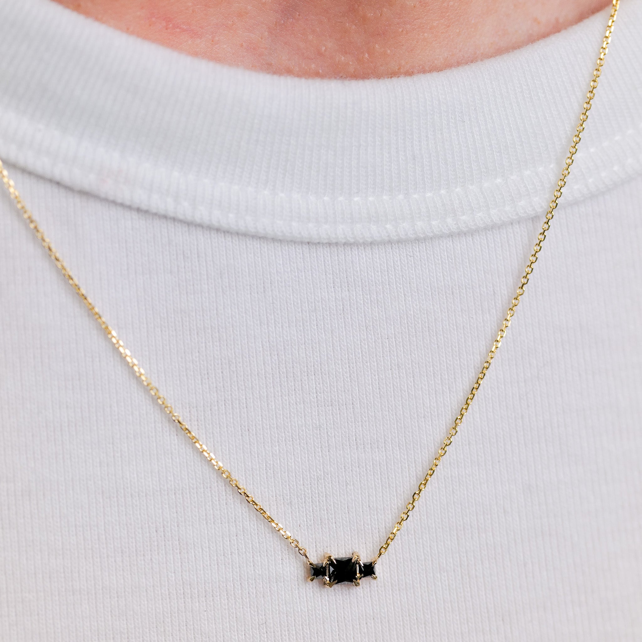 Grande Temple Necklace - Black Diamond