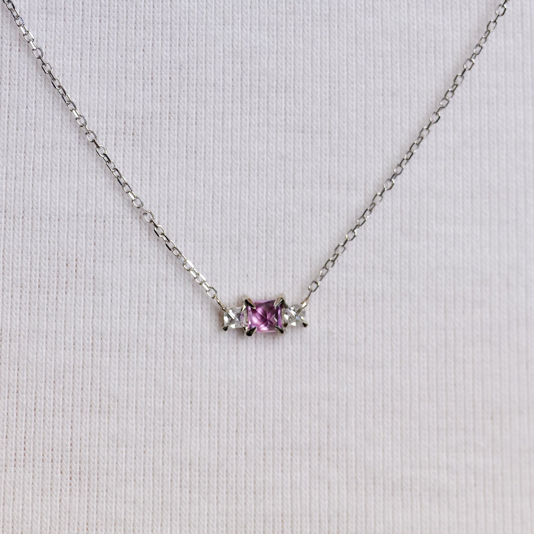 Grande Temple Necklace - Pink Sapphire