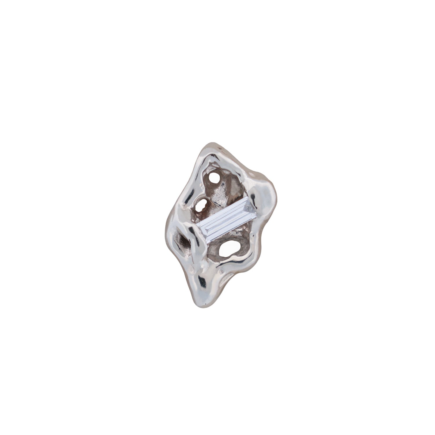 Cavity Earring - Baguette