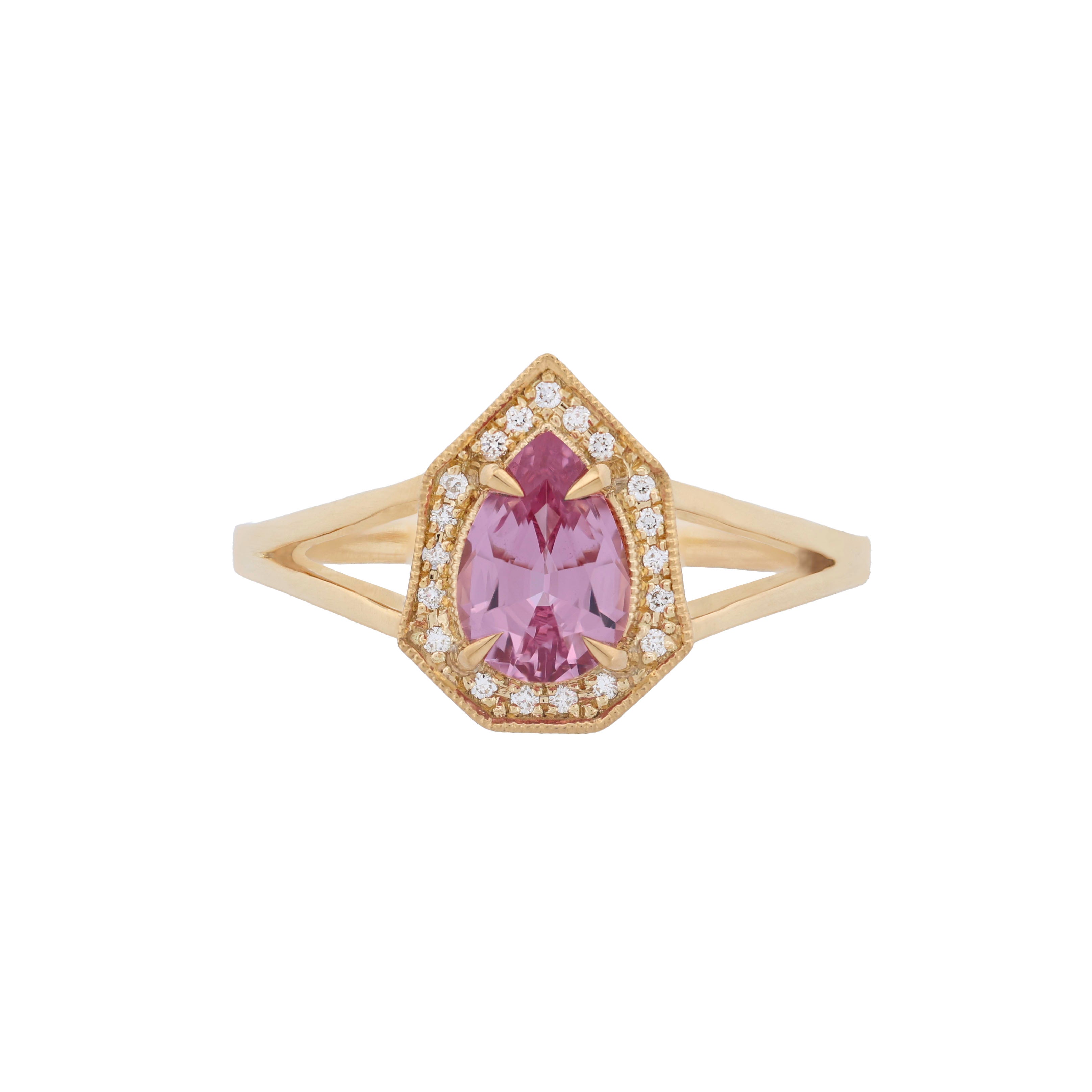 Petite Phoebe Ring - Candy Pink Spinel (0.82ct)