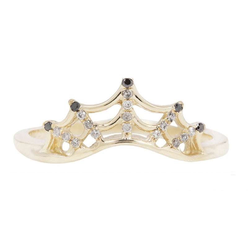 Pavé Web Ring - Slight Curve