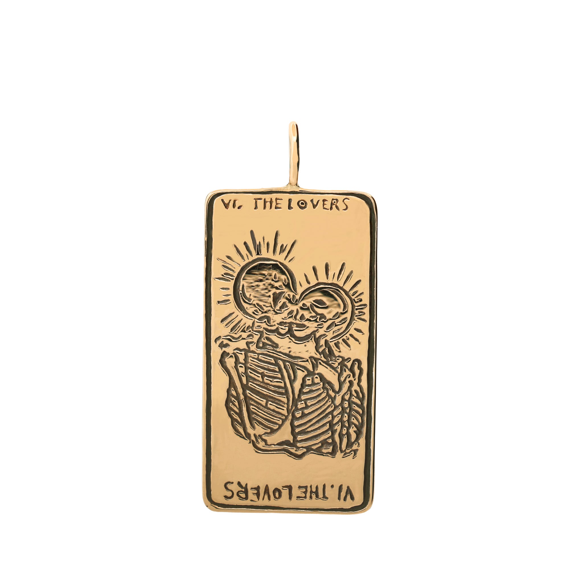 Tarot Card Charm - The Lovers