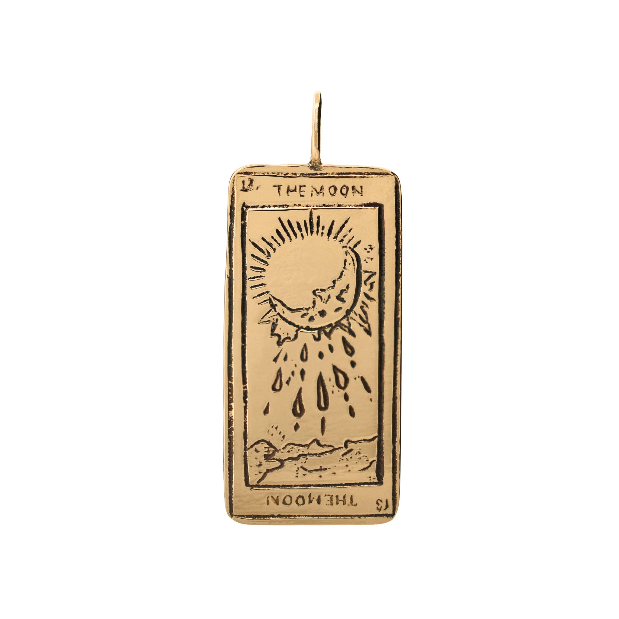 Tarot Card Charm - The Moon