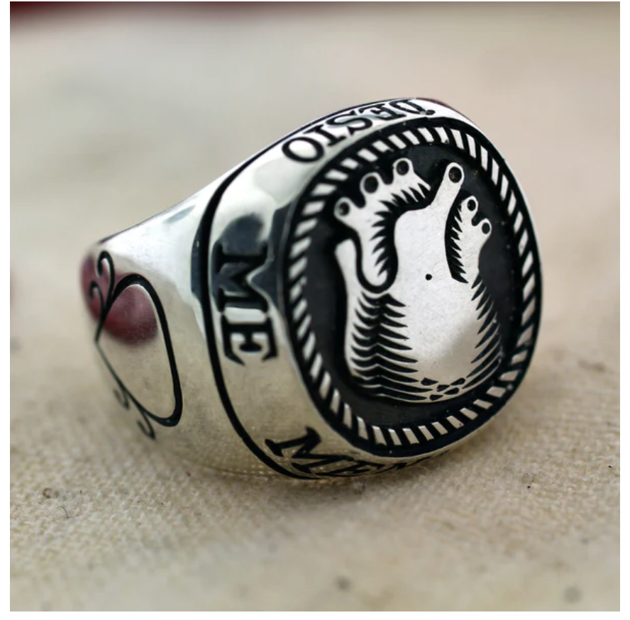 Anatomical Heart Signet Ring
