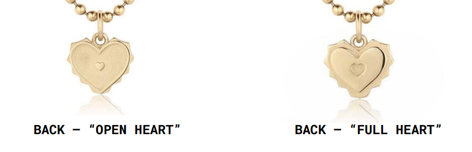 Twin Flame Heart Charm