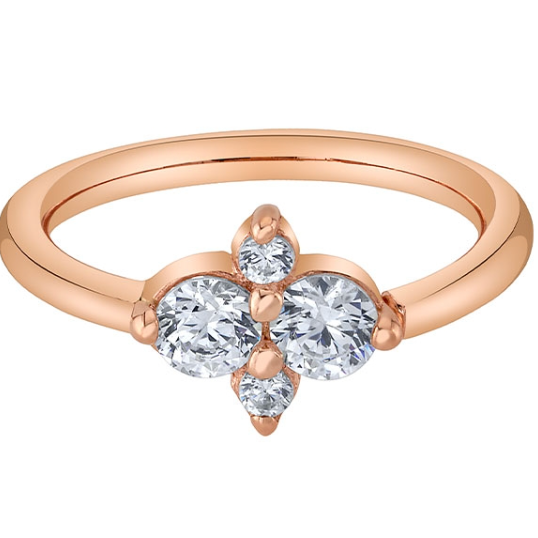 Quad Prong Cluster Ring