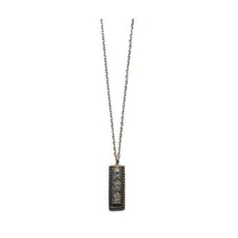 Small Stud Vertical Necklace