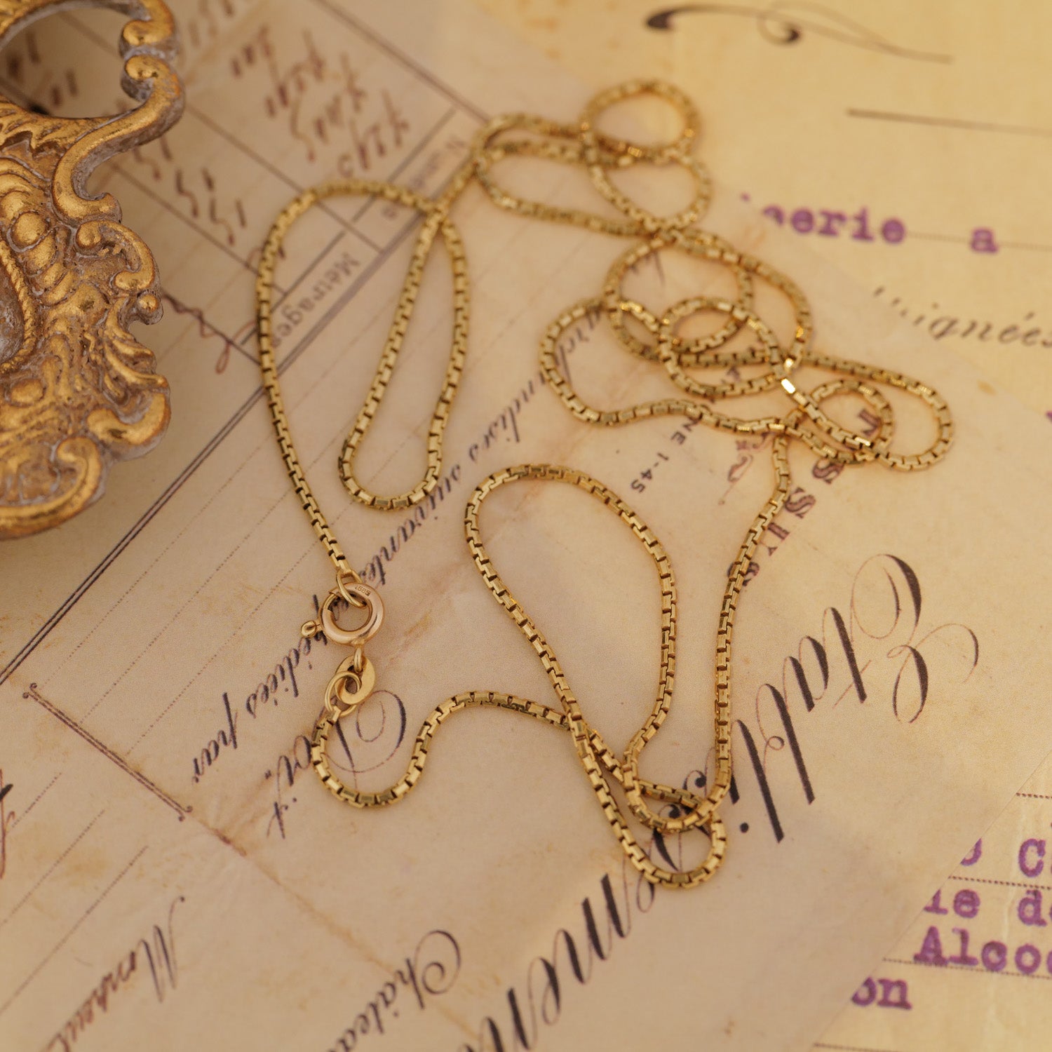 Vintage Snake Box Chain