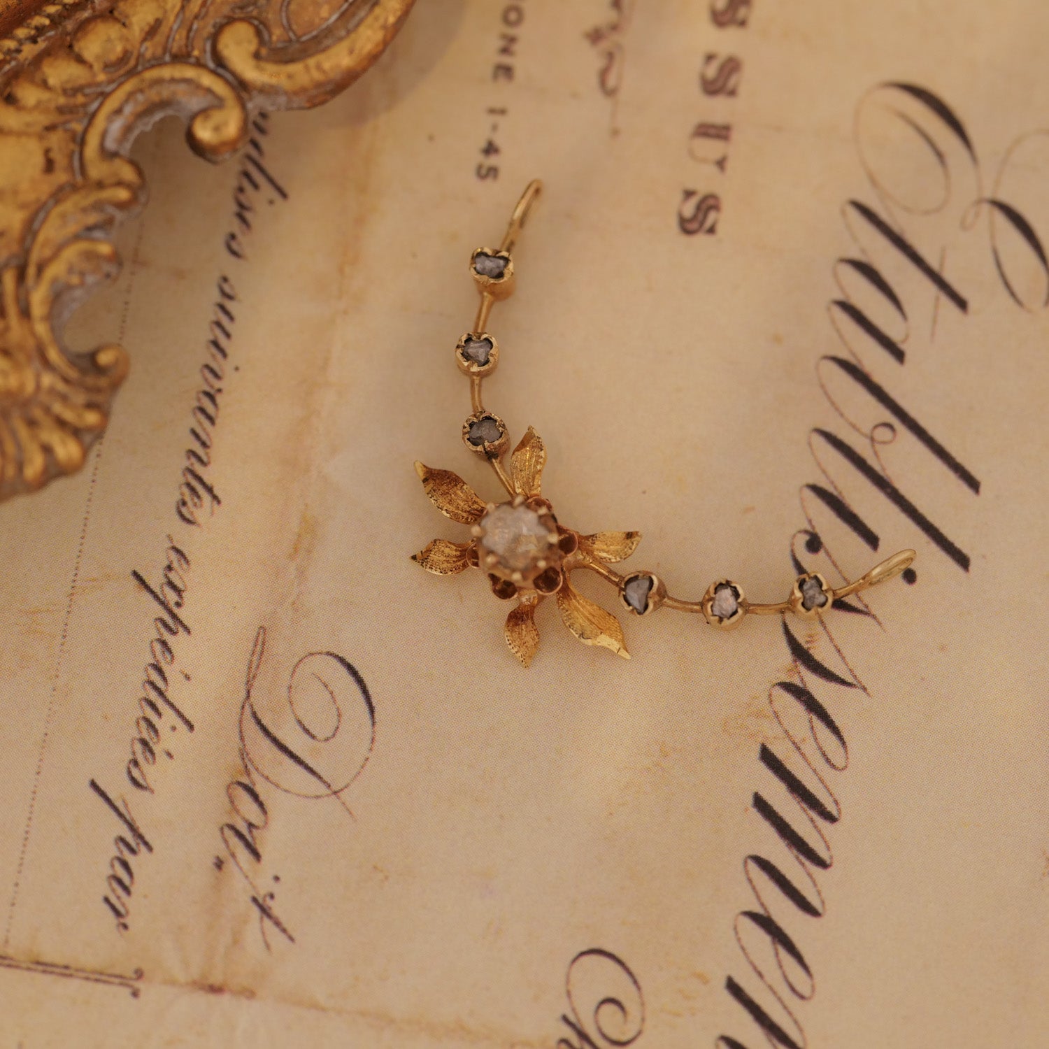 Vintage Large Flower Charm