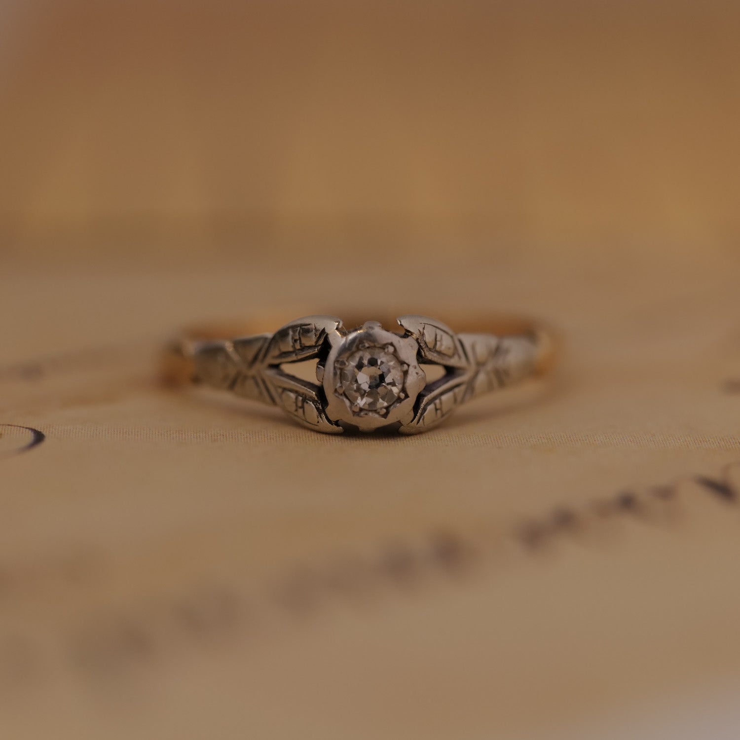 Vintage Diamond Solitaire Ring