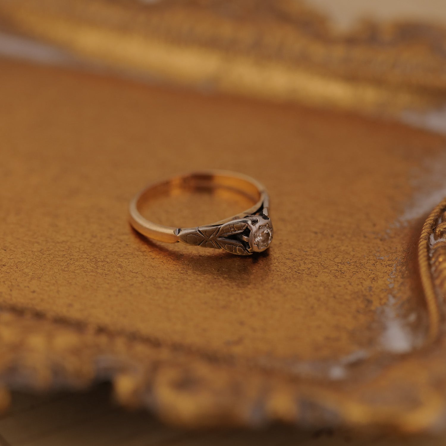 Vintage Diamond Solitaire Ring