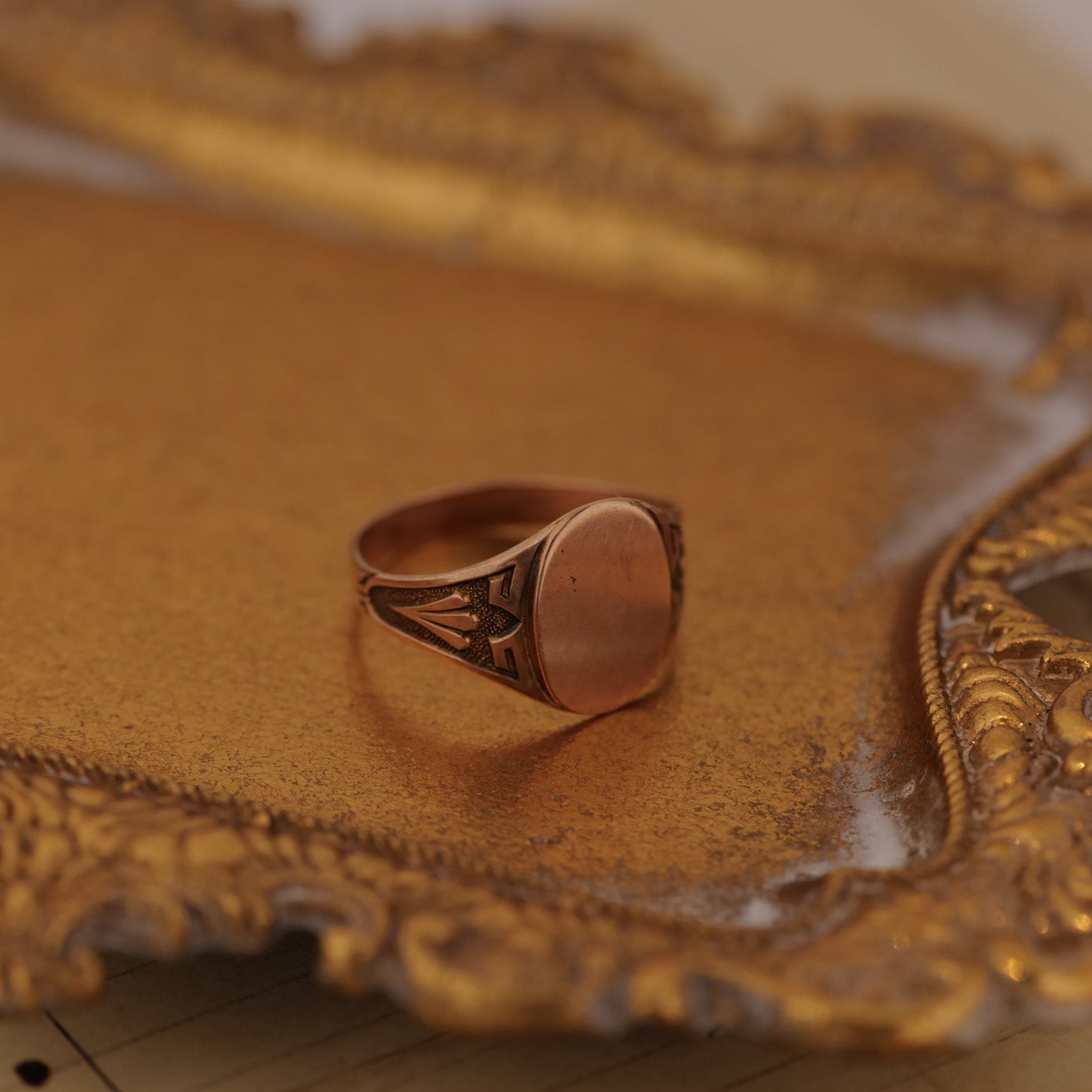 Vintage Oval Signet Ring
