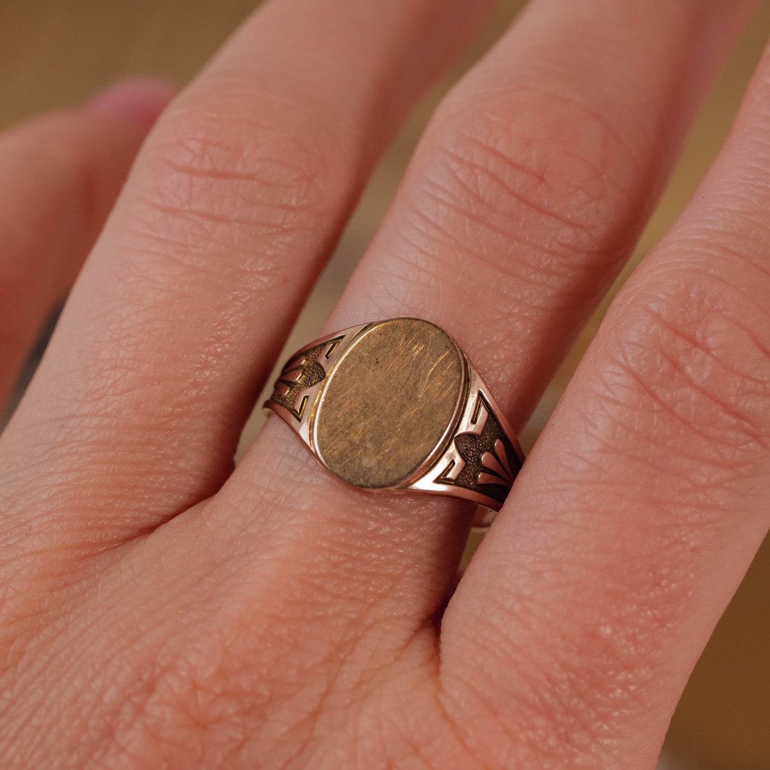 Vintage Oval Signet Ring
