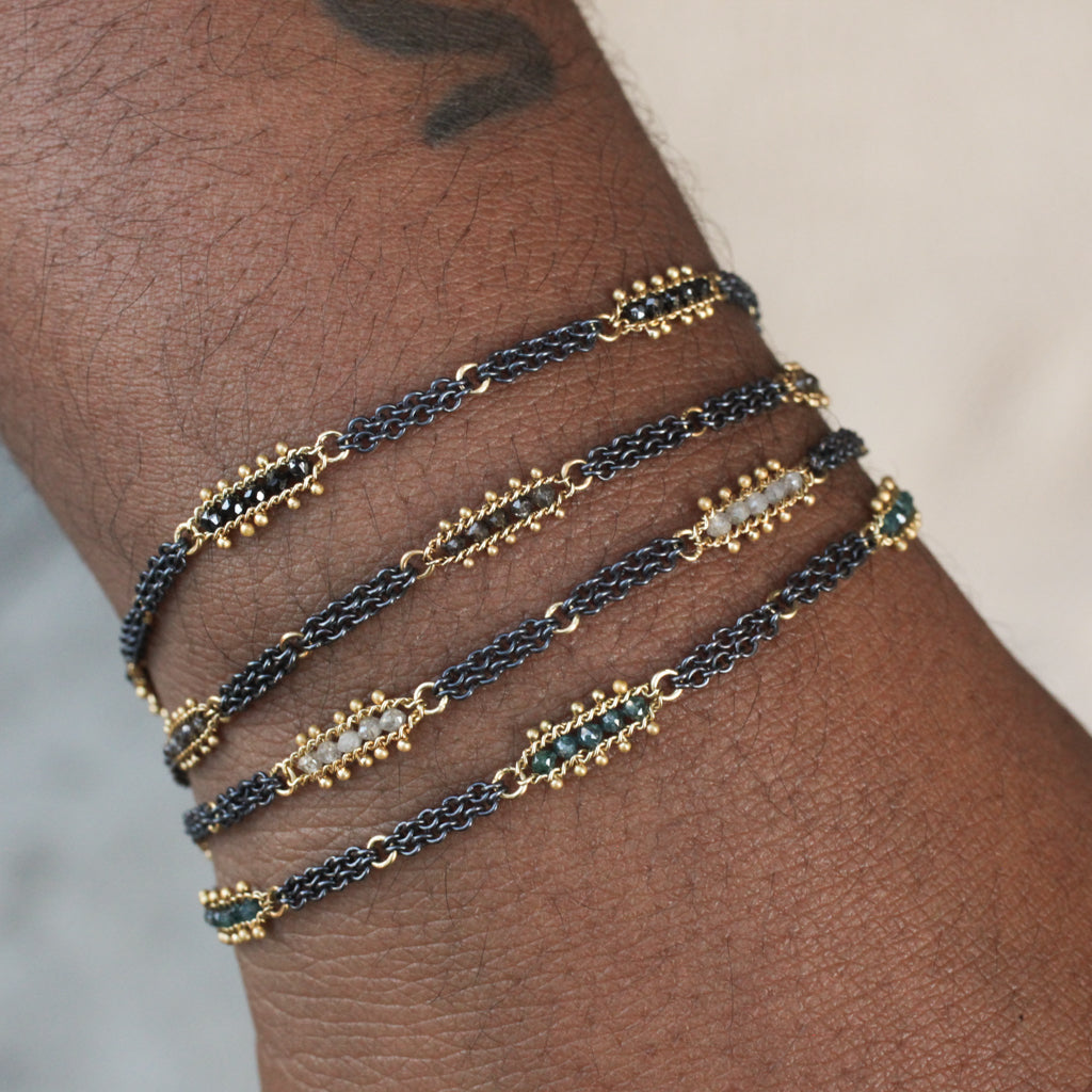 Textile 3 Station Bracelet