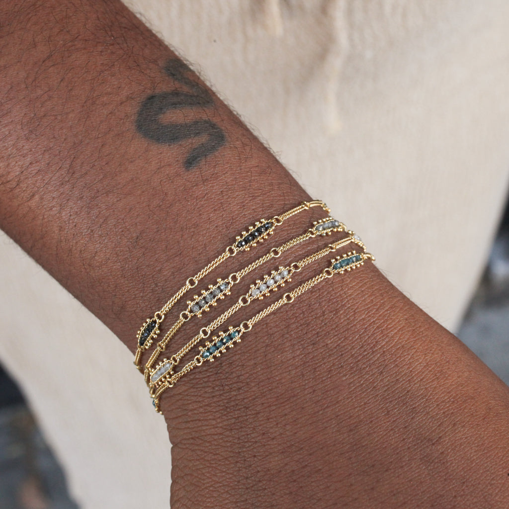Textile 3 Station Bracelet