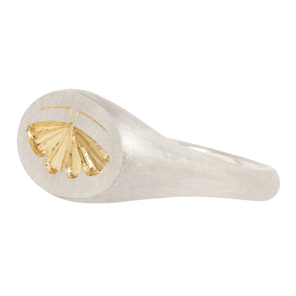 Moth Signet Ring