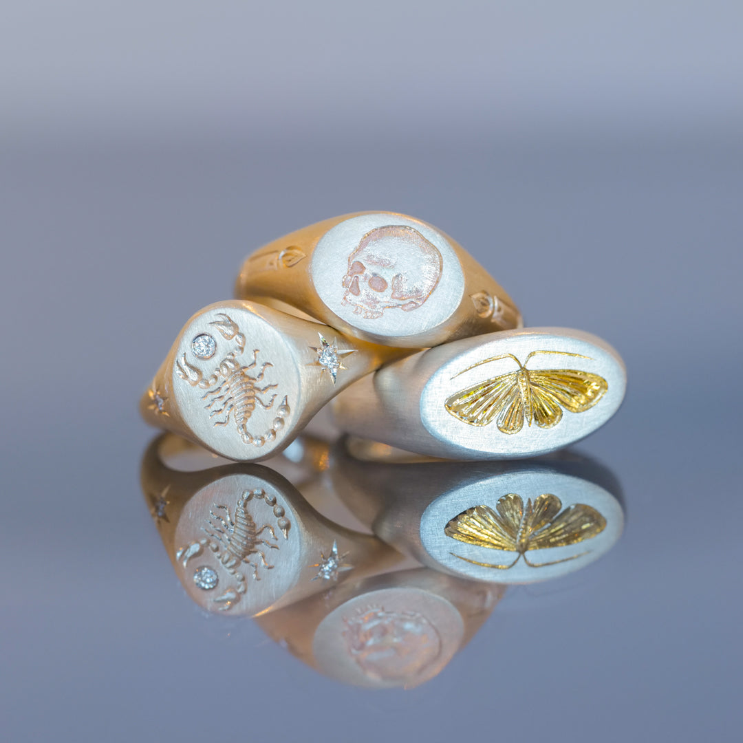 Diamond Scorpion Signet