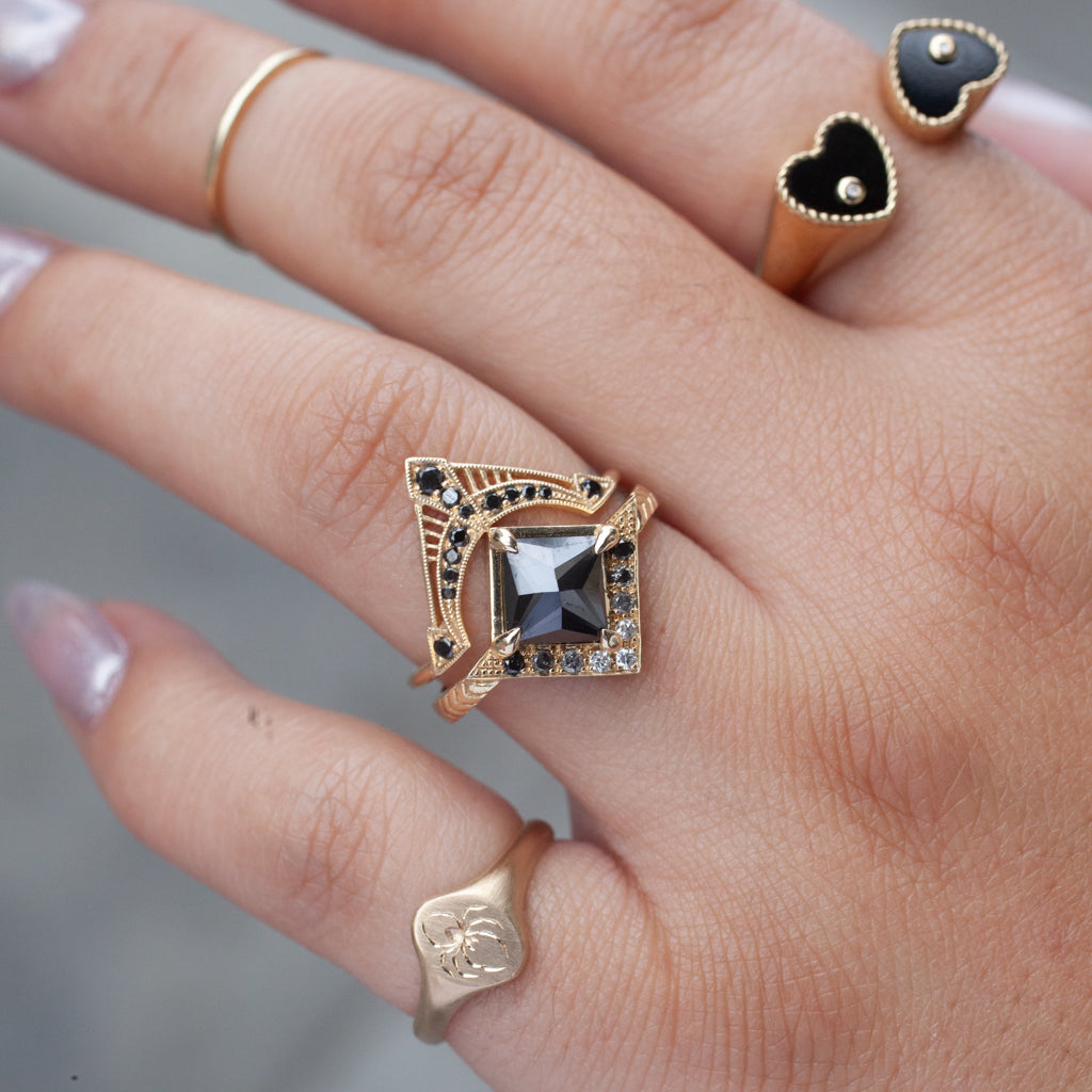 Tiniest Spider Signet Ring