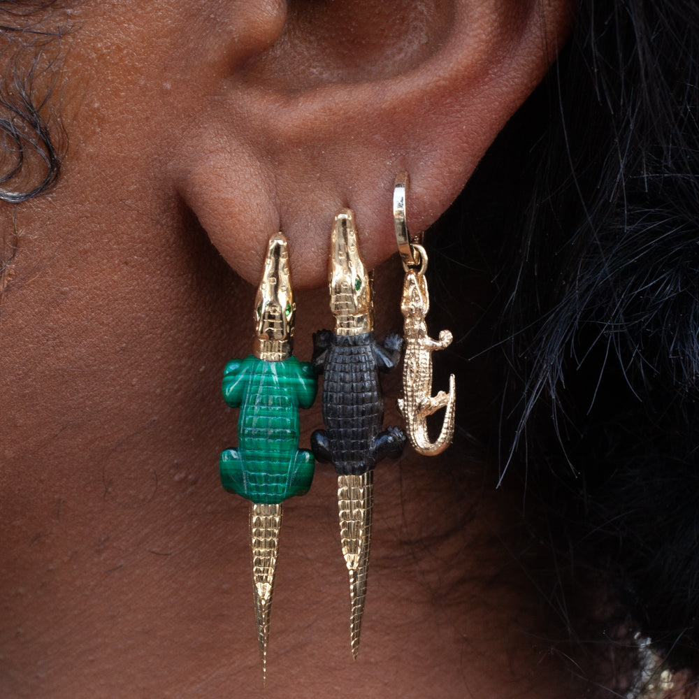 Alligator Bite Earring