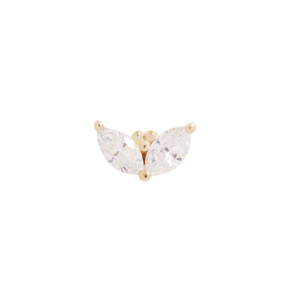 BVLA x Fiat Lux Petals Flat Back Piercing Stud