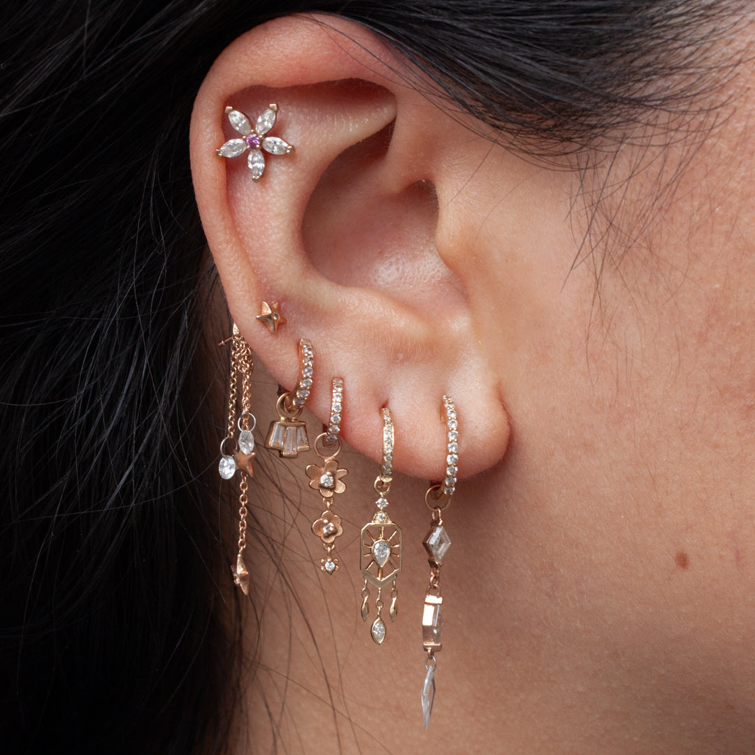 Dream Maker Hoop Earring - Diamond