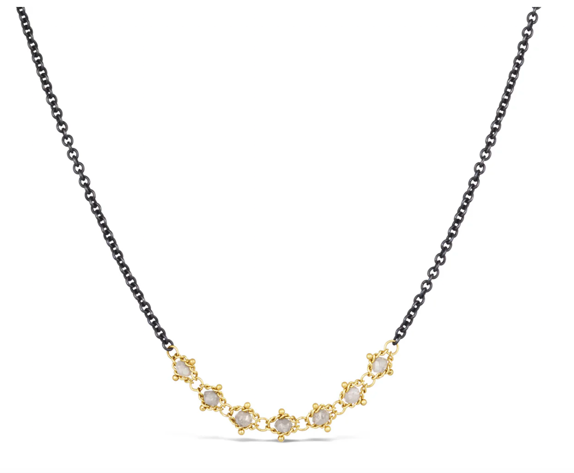 Textile Contrast Necklace