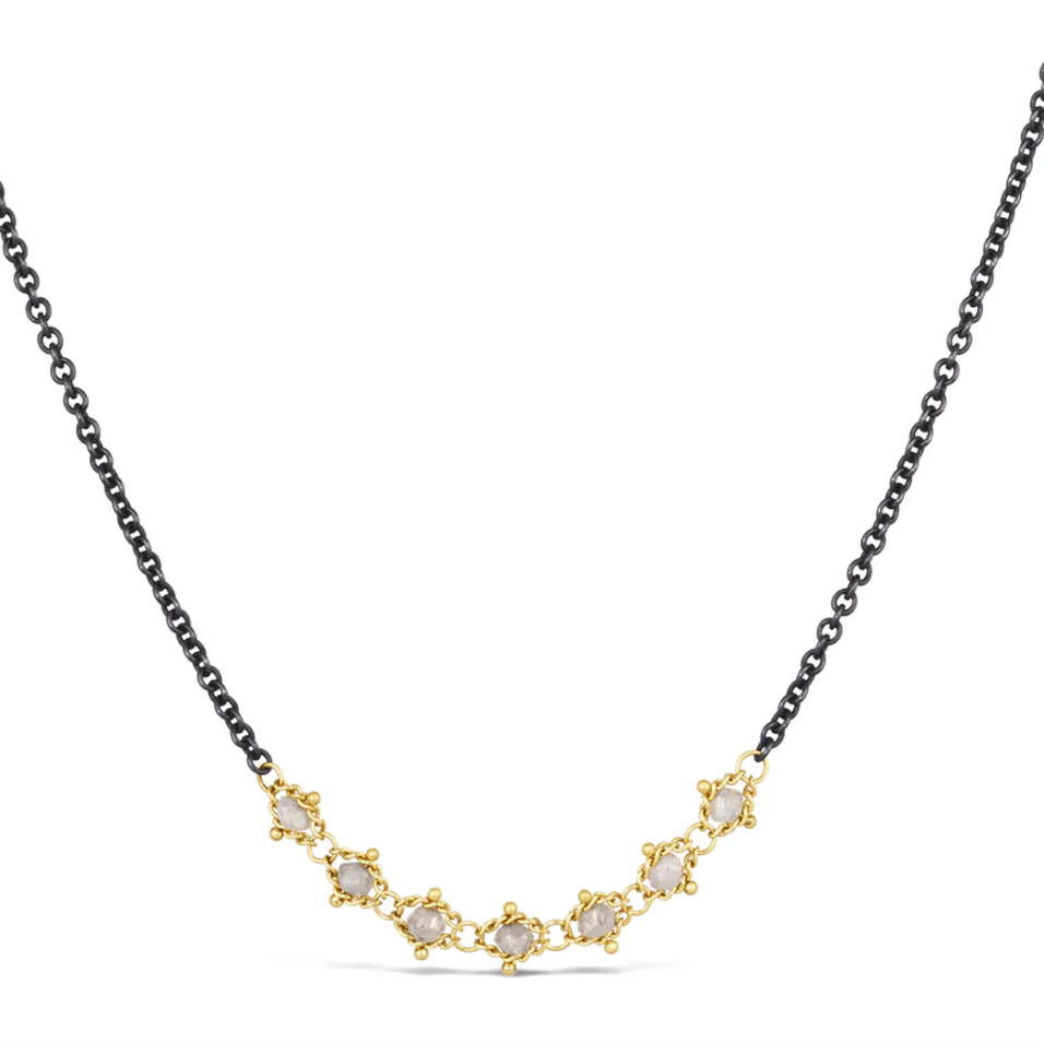 Textile Contrast Necklace