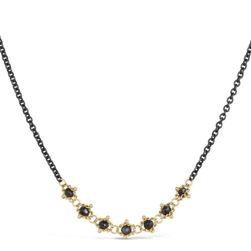 Textile Contrast Necklace