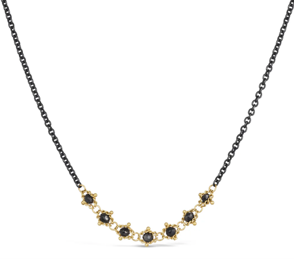 Textile Contrast Necklace