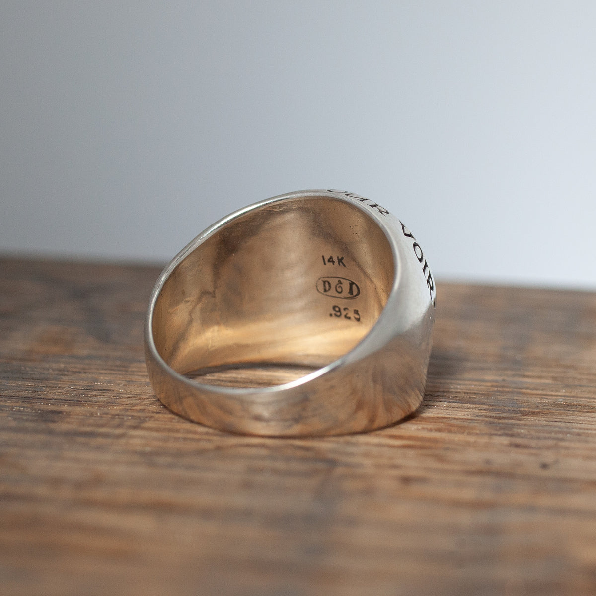 The Gauguin Signet Ring by Digby & Iona is a sterling silver talisman, engraved and perfect for jewelry lovers.