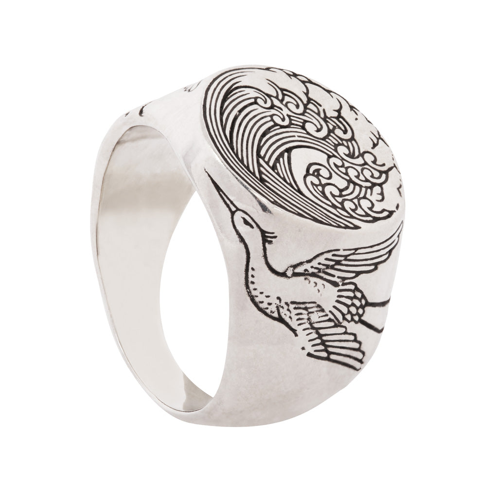 The Great Wave Signet Ring