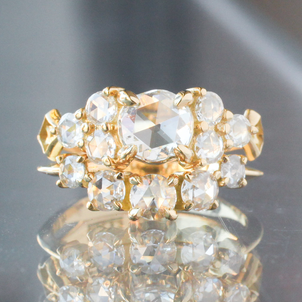 Nico Ring - Rose Cut White Diamond