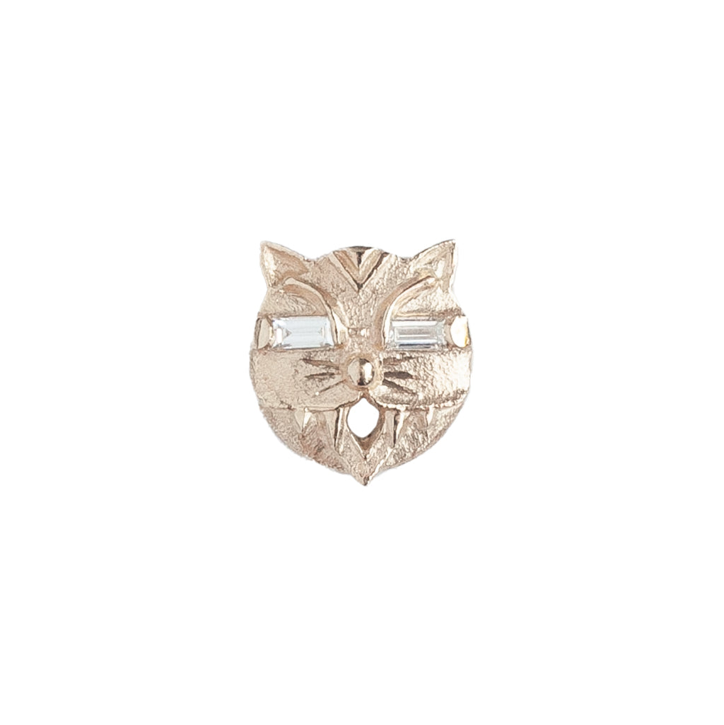 Neko Cat Face Stud