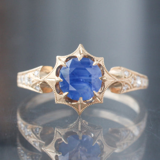 Opalescent Blue Sapphire Dione