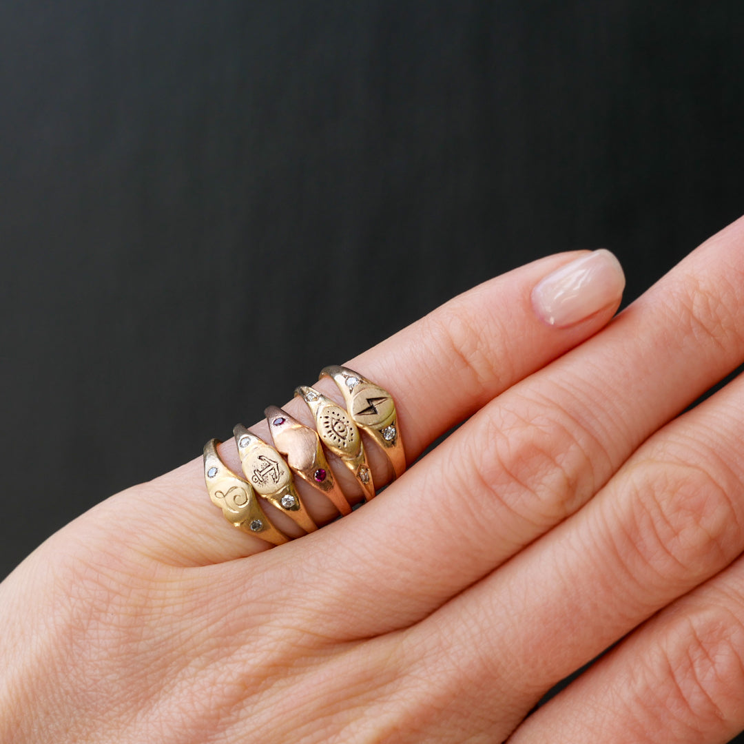 Littlest Anchor Pinky Ring