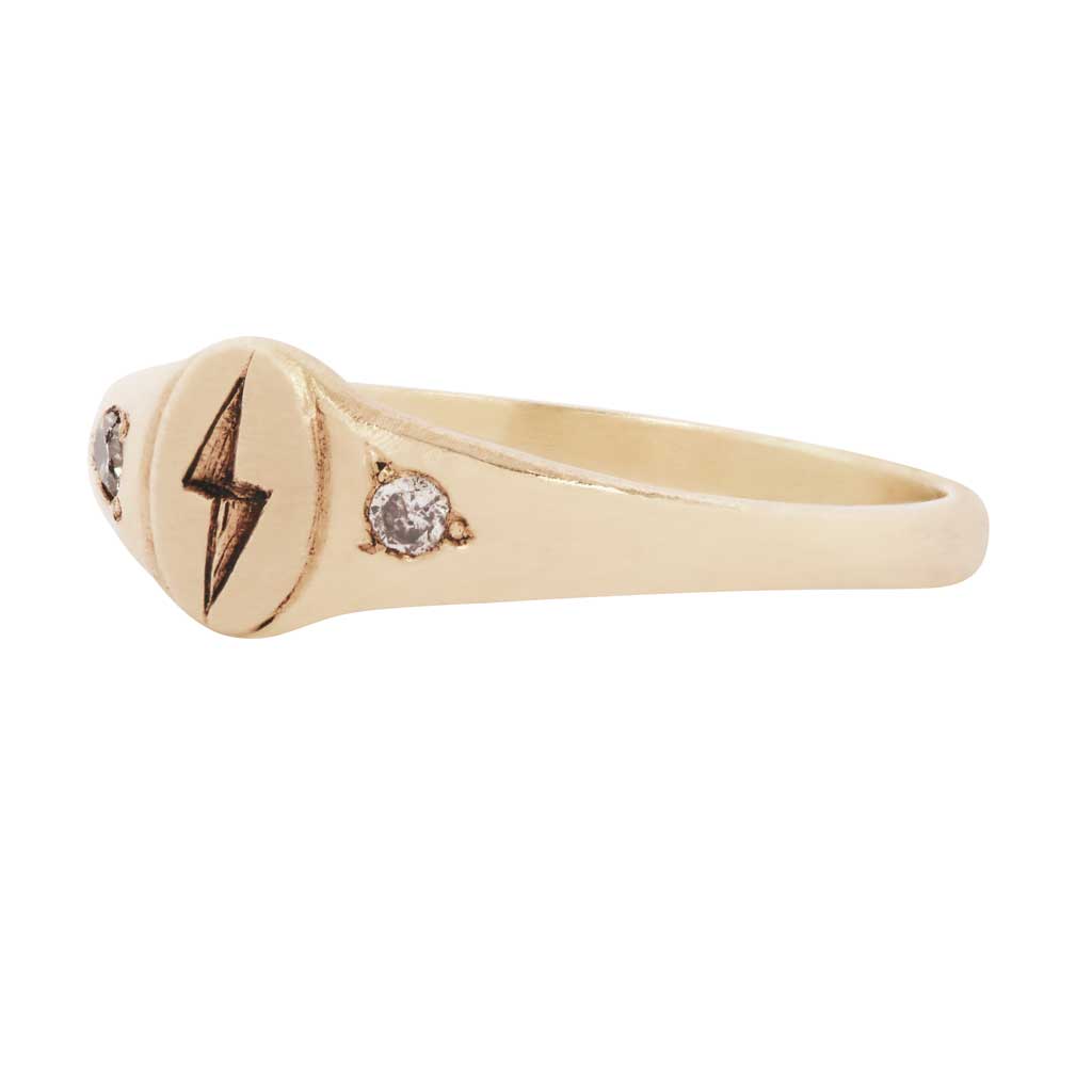 Littlest Lightning Pinky Ring
