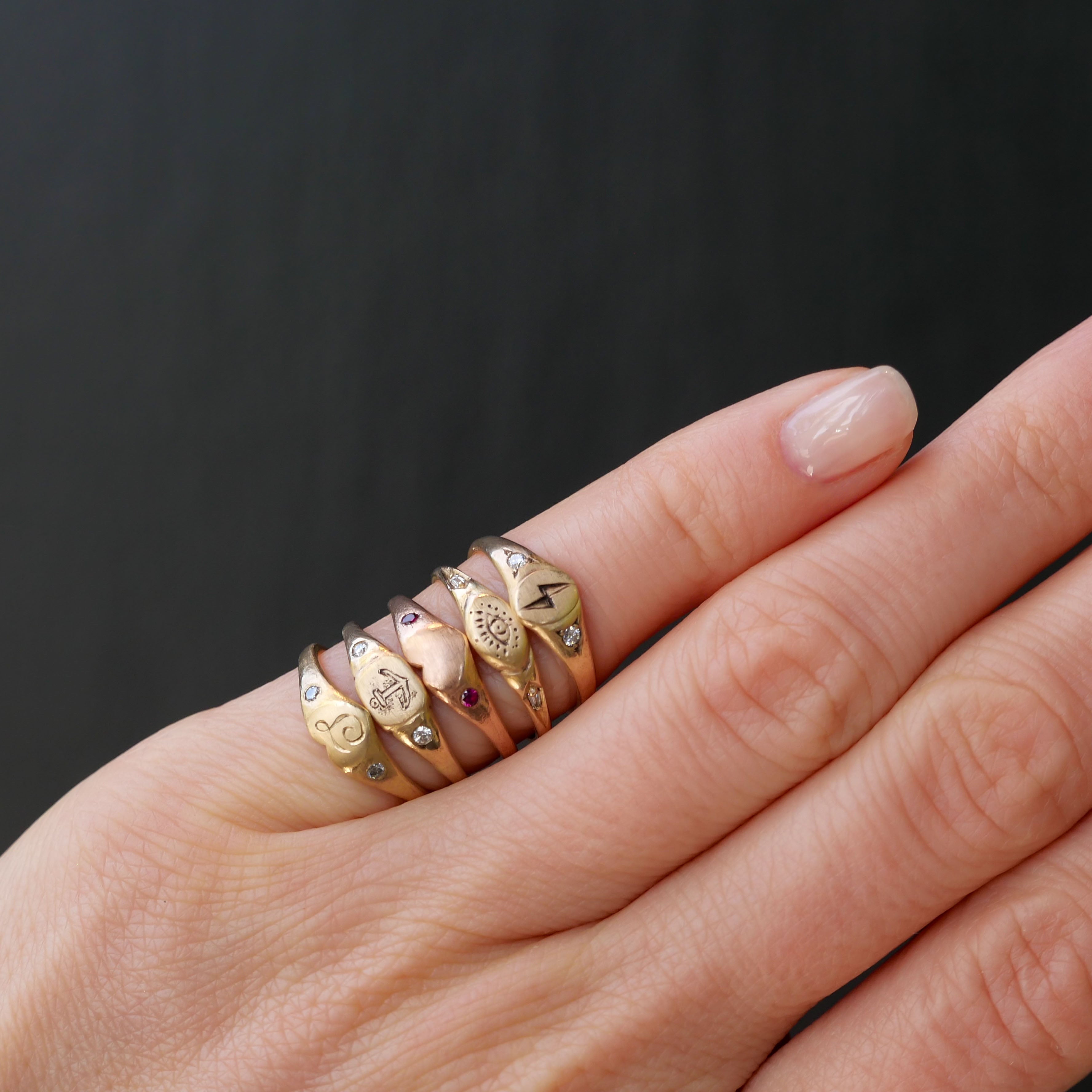 Littlest Lightning Pinky Ring