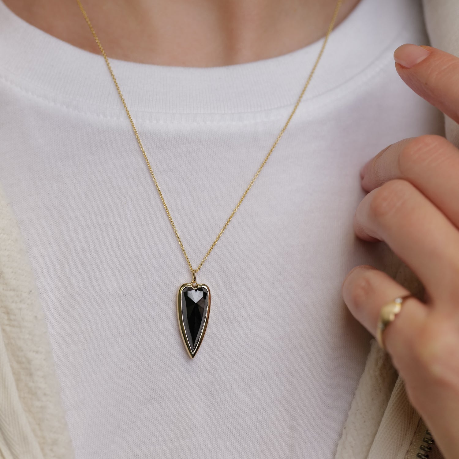 Grande Punk Heart Charm