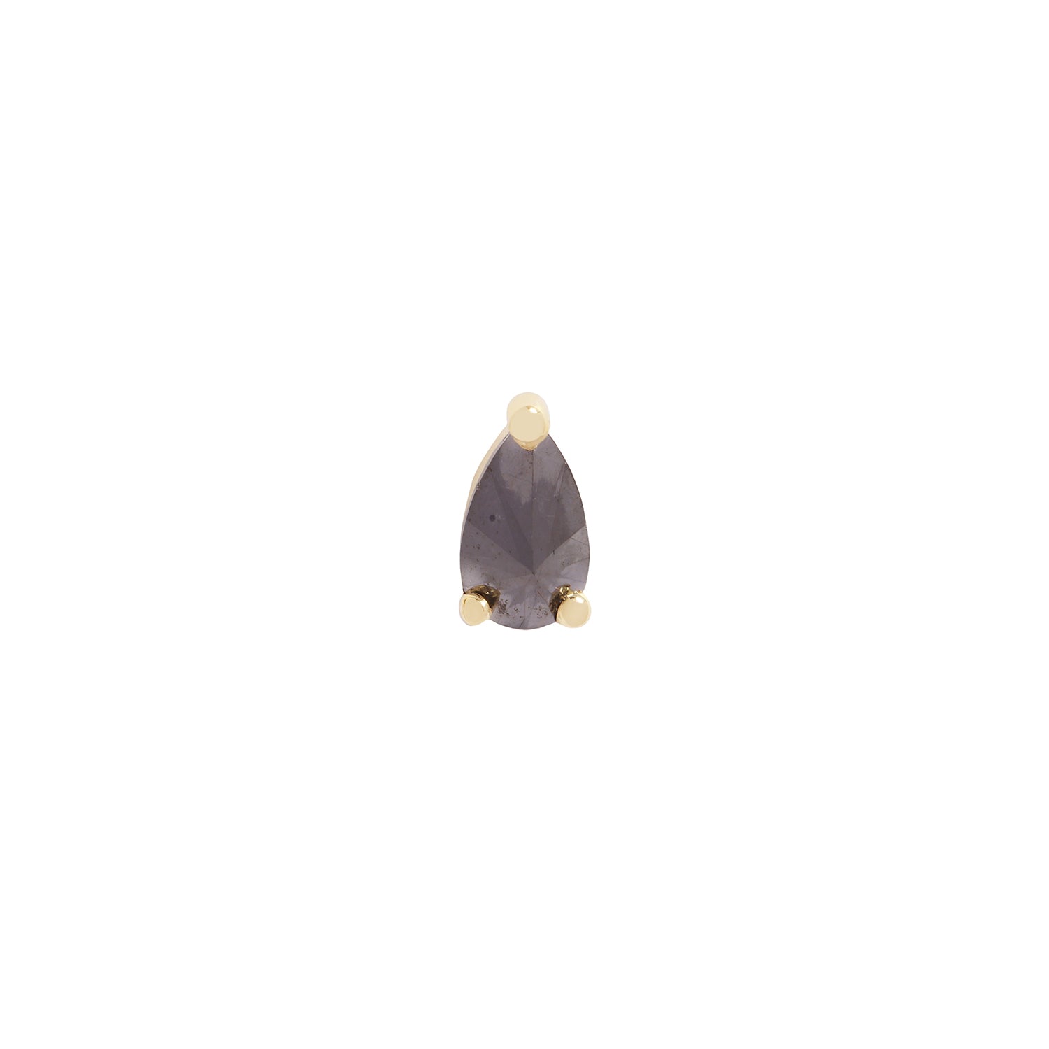 3 Prong Stone Pear - Black Diamond